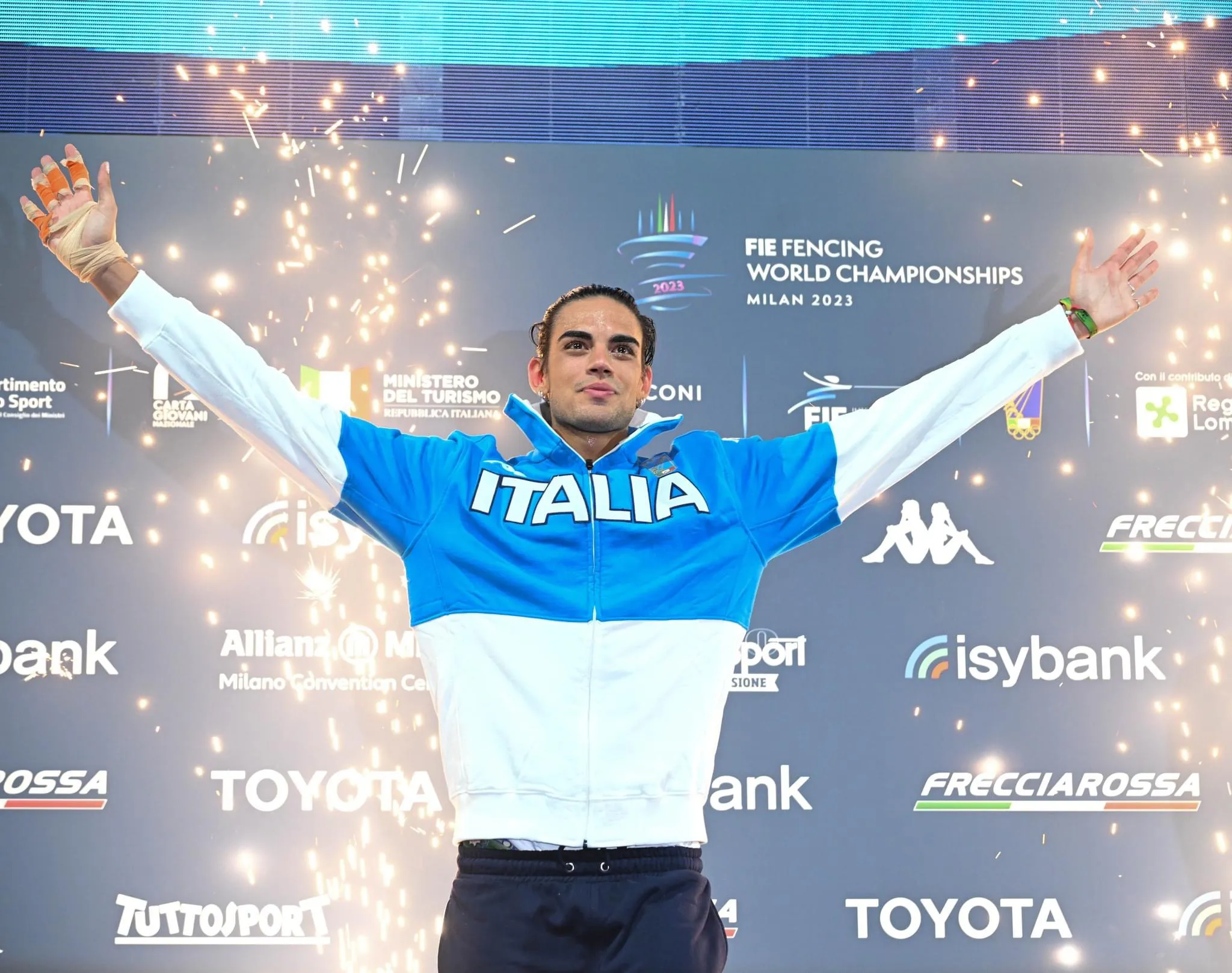 TOMMASO MARINI  WINS MEN'S WORLD FOIL GOLD  #MILAN2023