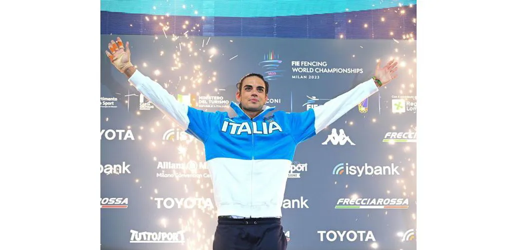 TOMMASO MARINI WINS MEN'S WORLD FOIL GOLD #MILAN2023