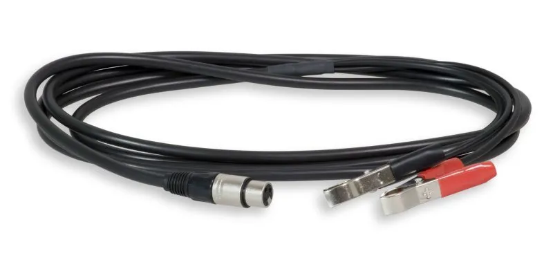 Power cord for connection to a car battery